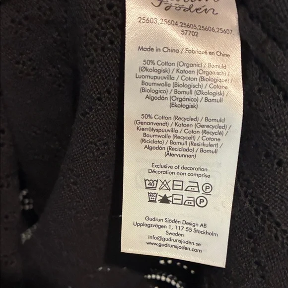 Gudrun Sjoden Black Long Sleeve Dress - Picture 8 of 10